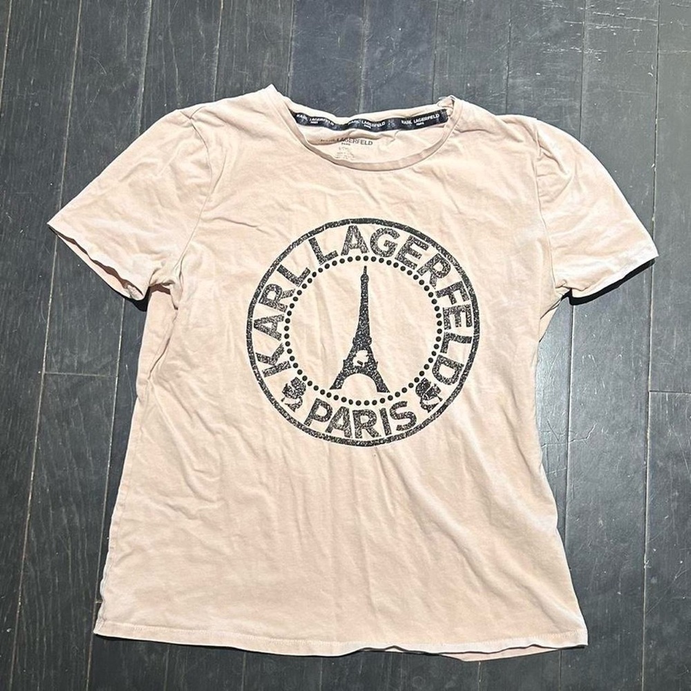 Karl Lagerfeld Paris Light Pink Tee